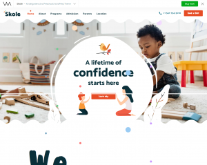 Mẫu website trường mầm non Skole hình đại diện