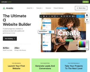 Mẫu website tùy biến đa dịch vụ Avada hình đại điện