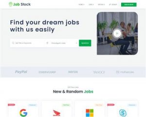 Mẫu website việc làm Joj Stock hình đại diện