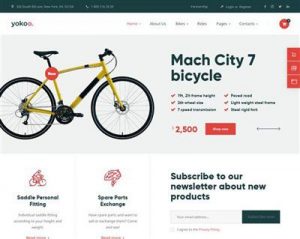 Mẫu website xe đạp Yokoo hình đại diện
