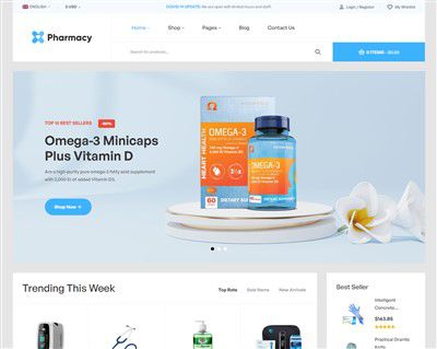Mẫu website y tế Pharmacy hình đại diện
