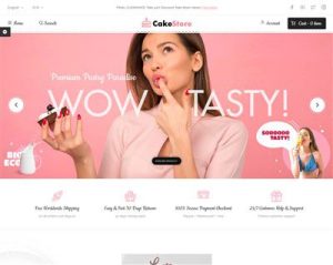 Mẫu website bánh ngọt Cakestore hình đại diện