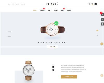 Mẫu website đồng hồ Leo Flinque hình đại diện