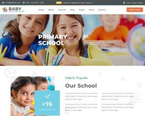 Mẫu website giáo dục Baby Kids Education hình đại diện