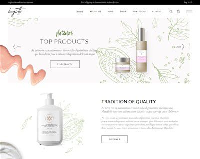 Mẫu website mỹ phẩm Biagiotti hình đại diện
