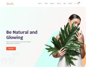 Mẫu website mỹ phẩm Boomrom hình đại diện