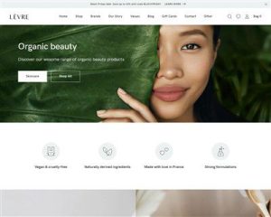 Mẫu website mỹ phẩm thảo mộc Levre hình đại diện