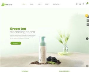 Mẫu website mỹ phẩm thiên nhiên Nature hình đại diện