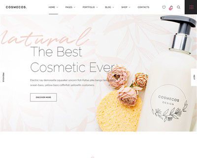 Mẫu website sản phẩm làm đẹp Cosmecos hình đại diện