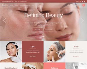 Mẫu website thẩm mỹ viện Touchup hình đại diện