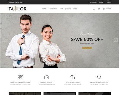 Mẫu website nhà may Tailor hình đại diện