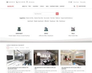 Mẫu website bất động sản Nicelife hình đại diện