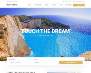 Mẫu website khách sạn Zante hình đại diện