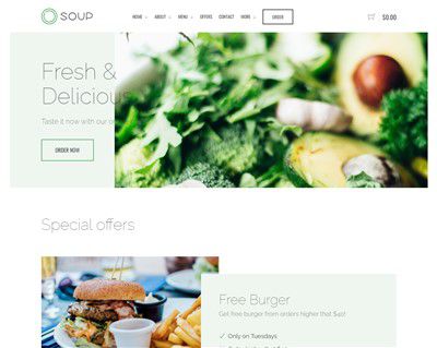 Mẫu website quán ăn Suelo hình đại diện