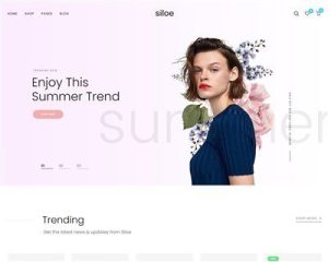 Mẫu website thời trang Siloe hình đại diện