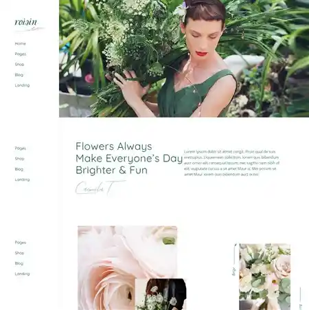 Mẫu Website Hoa Tươi Roisin Daisy | Thiết Kế Website Bán Hoa Chuẩn SEO hình nền