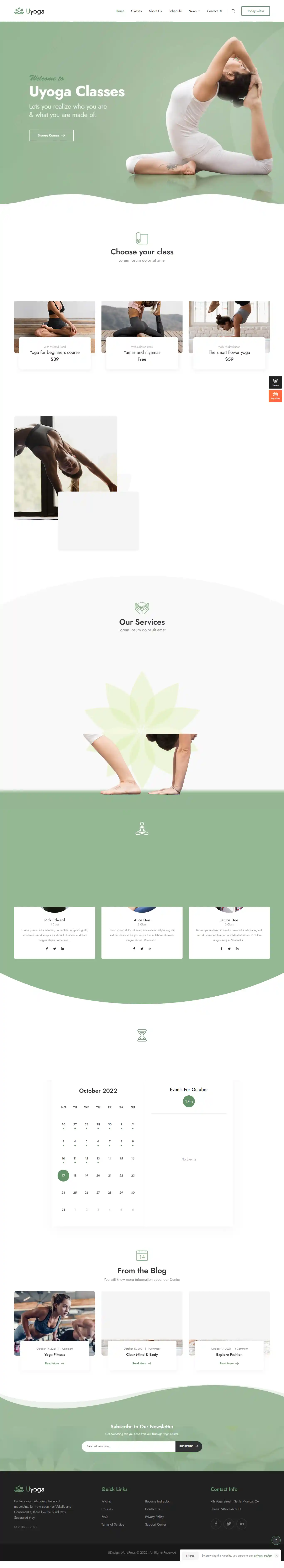 Thiết kế website Yoga uDesign - Tinh tế và Chuyên nghiệp
