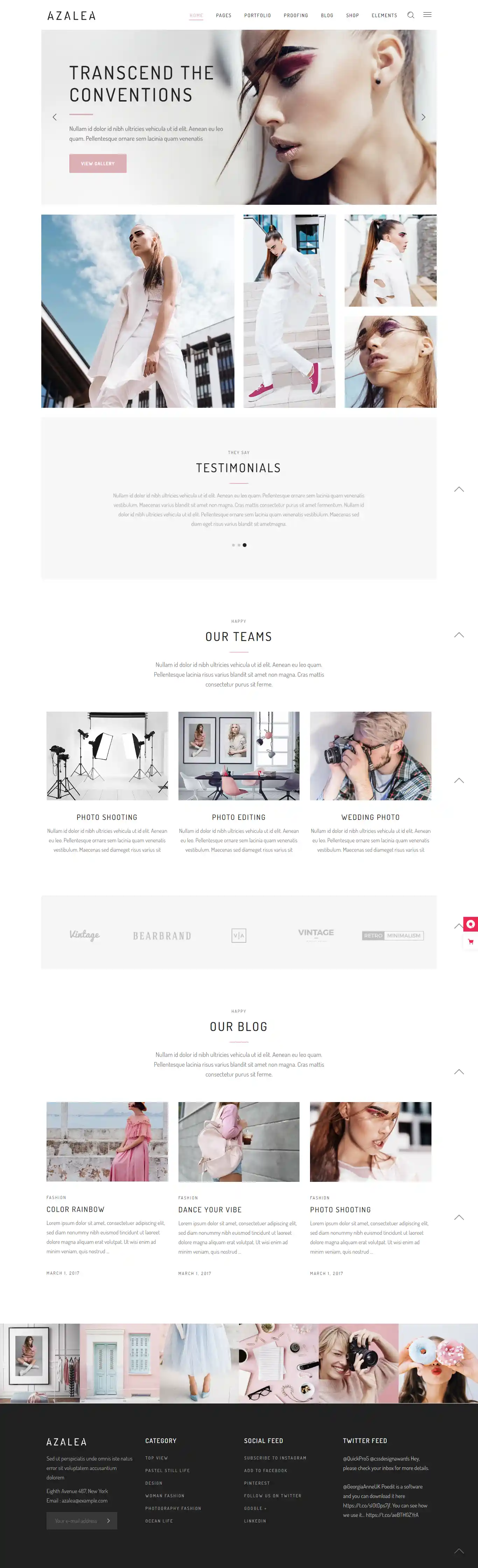 Azalea - Giao Diện Web Giày Dép & Nón Thời Trang