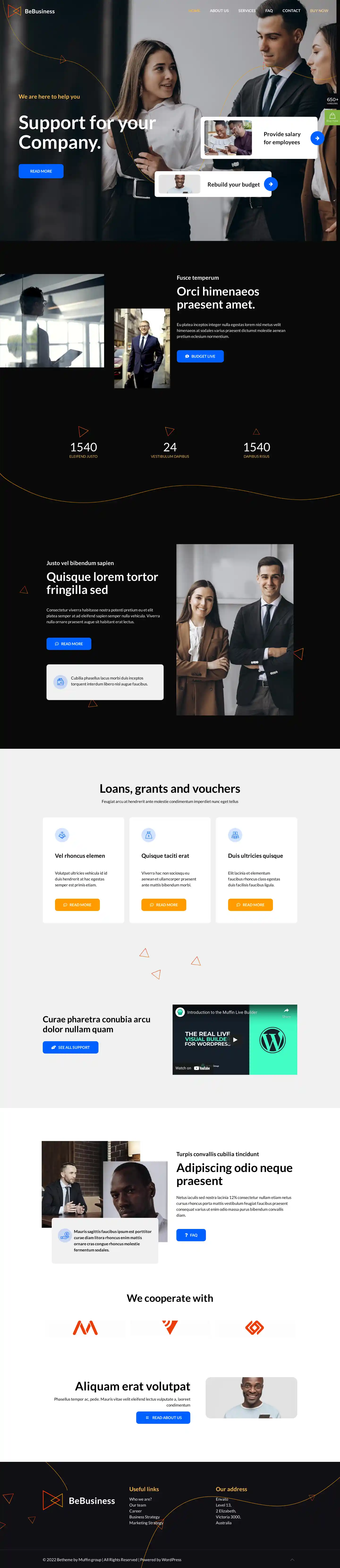 BeBusiness – Giao diện website dịch vụ chuyên nghiệp