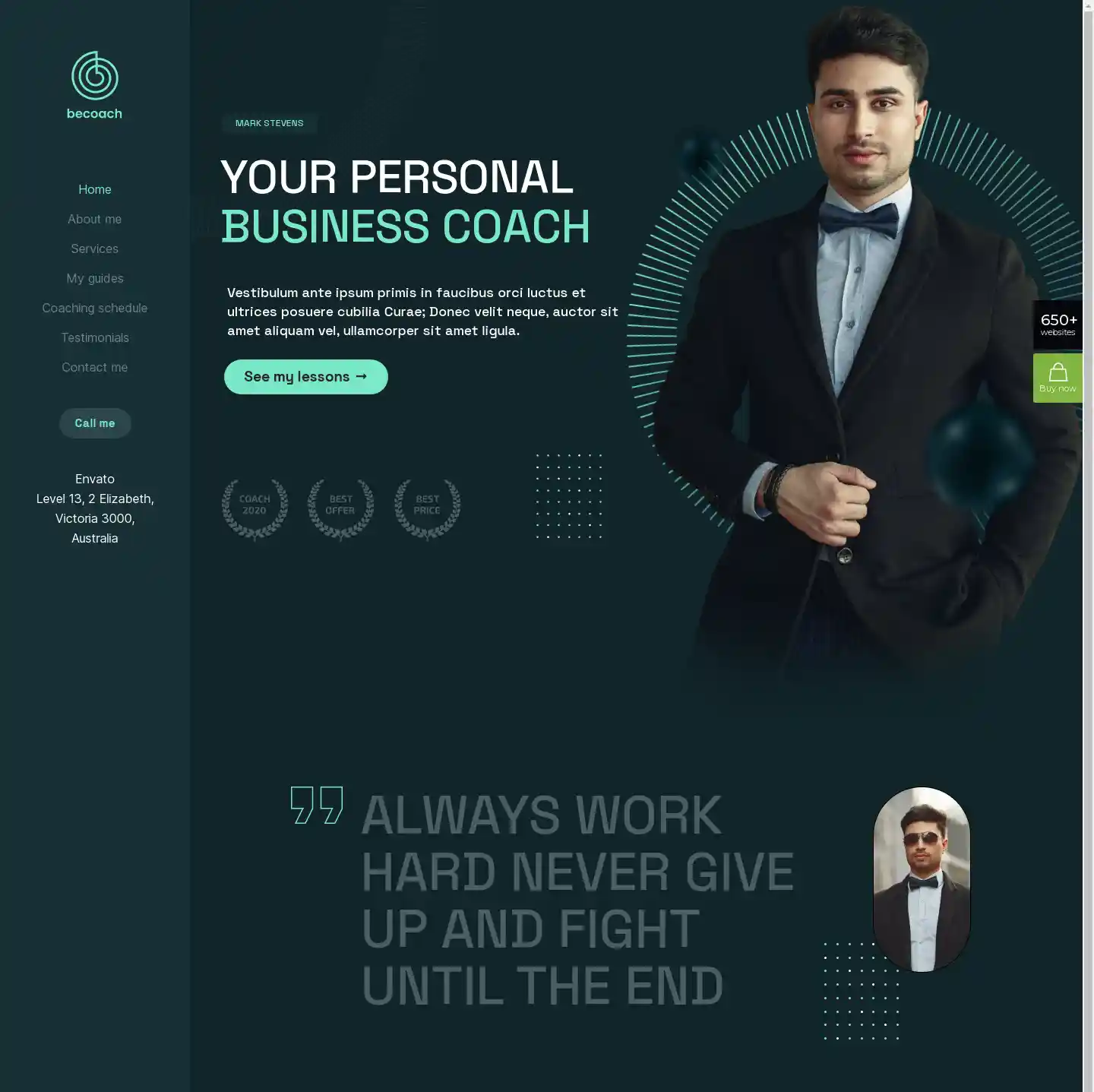 BeCoach – Giao diện website giáo dục hiện đại hình đại diện