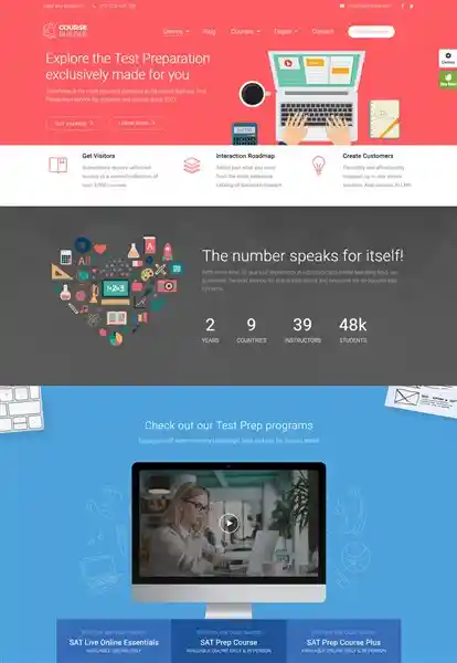 Corptrain: Mẫu Website Giáo Dục & Trường Học Chuẩn SEO hình nền