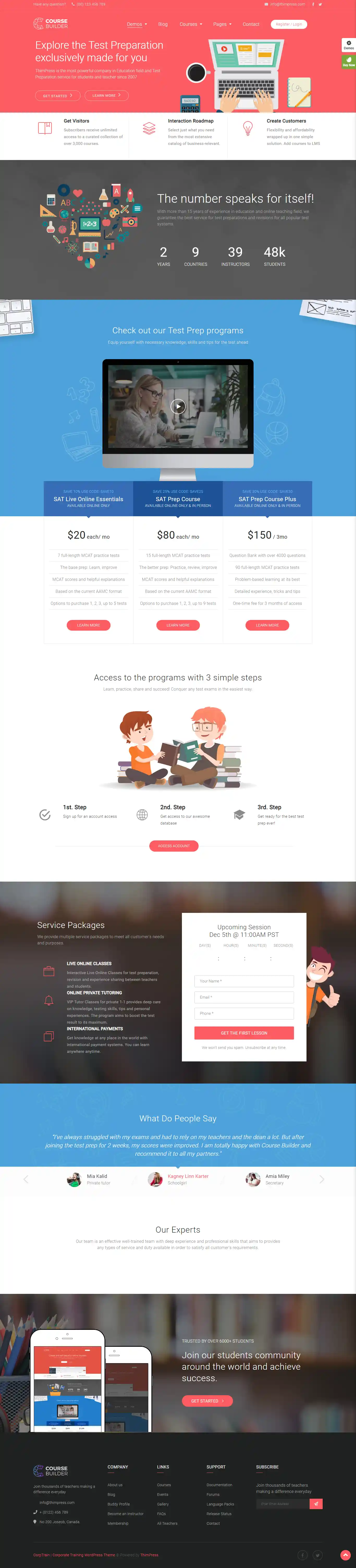 Corptrain: Mẫu Website Giáo Dục & Trường Học Chuẩn SEO