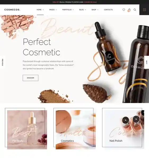 Cosmecos - Giao Diện Web Mỹ Phẩm Thiên Nhiên Cao Cấp hình nền