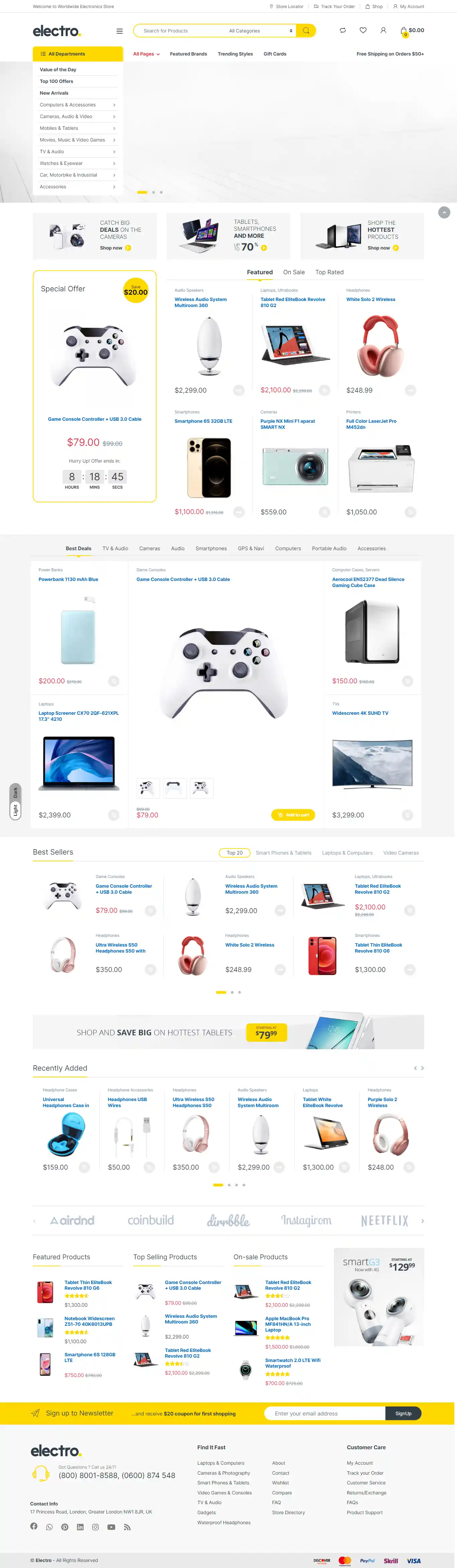 Electro - Giao Diện Web Bán Điện Thoại Đẹp Chuẩn SEO