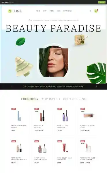 Elime: Mẫu Website Bán Mỹ Phẩm Cao Cấp & Organic Đẹp hình đại diện