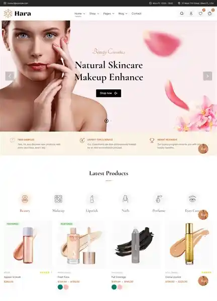 Hara - Giao Diện Web Nước Hoa & Mỹ Phẩm Cao Cấp hình nền