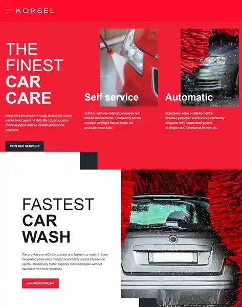 Kosel: Mẫu Website Chăm Sóc Xe & Detailing