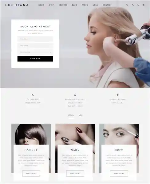 Luchiana - Giao Diện Web Tiệm Tóc Đẹp Chuẩn SEO hình đại diện
