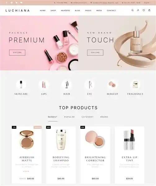 Luchiana: Mẫu Website Bán Son Môi Cao Cấp & Sang Trọng hình đại diện