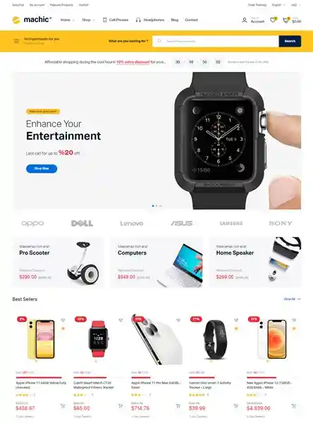 Machic - Giao Diện Web Thiết Bị Công Nghệ Chuẩn SEO hình đại diện