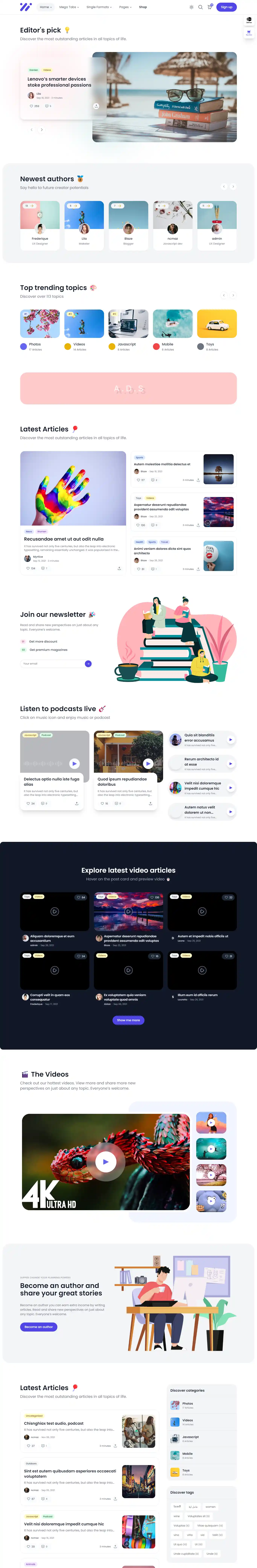 McMaz: Mẫu Website Tin Tức & Báo Chí Điện Tử Chuẩn SEO