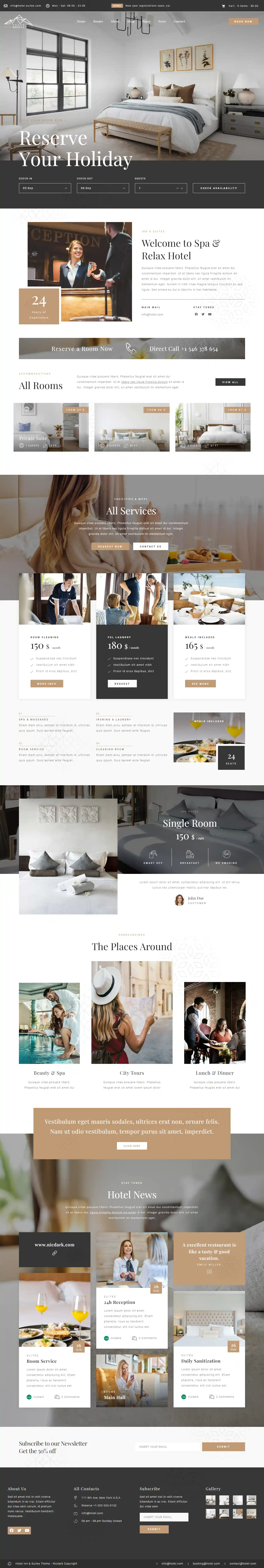Motela – Giao diện website khách sạn hiện đại chuẩn SEO