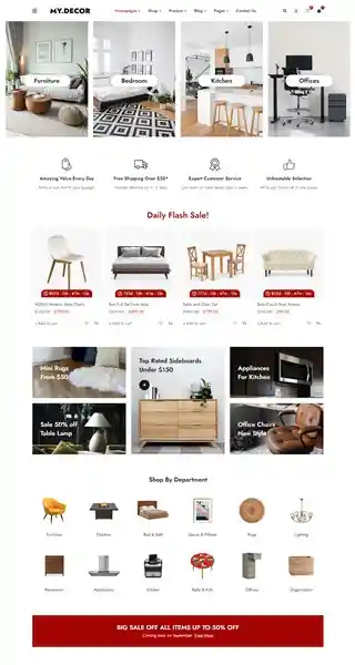 MyDecor: Mẫu Website Trang Trí Nội Thất Đẹp