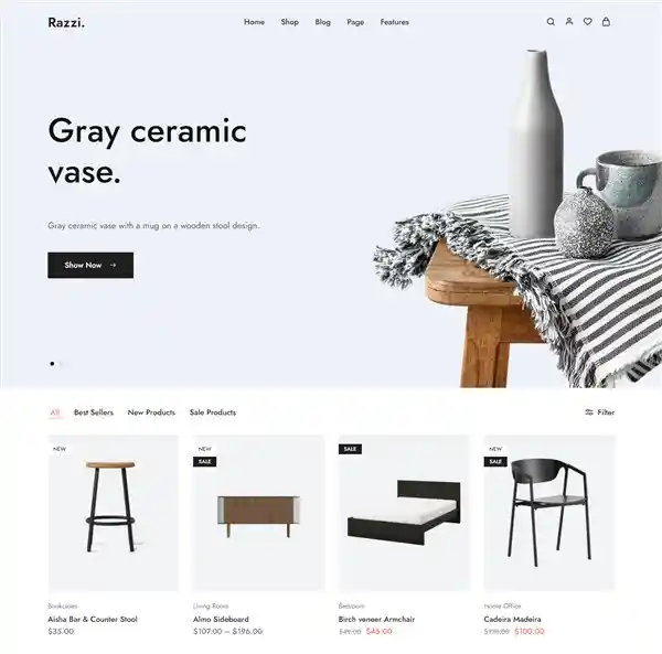 Razzi: Mẫu Website Nội Thất Cao Cấp & Đồ Gỗ Sang Trọng hình đại diện