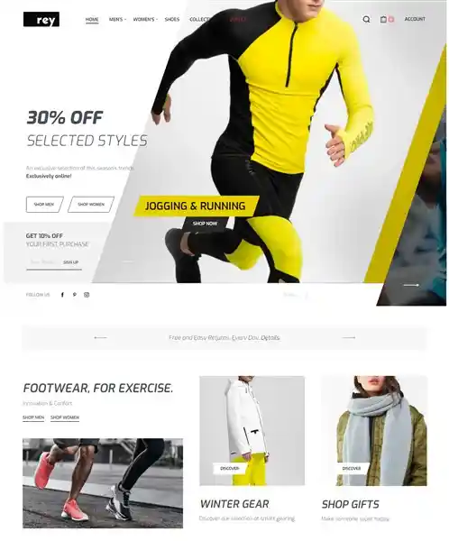 Rey - Giao Diện Web Thời Trang Thể Thao Đẹp Chuẩn SEO hình đại diện