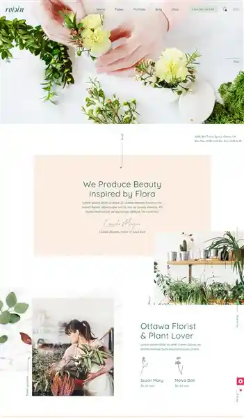 Roisin Orchid: Mẫu Website Studio Hoa Tươi Cao Cấp