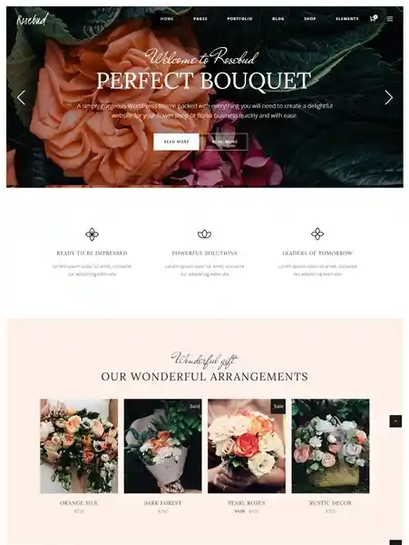Rosebud - Giao Diện Web Shop Hoa Tươi & Cây Cảnh