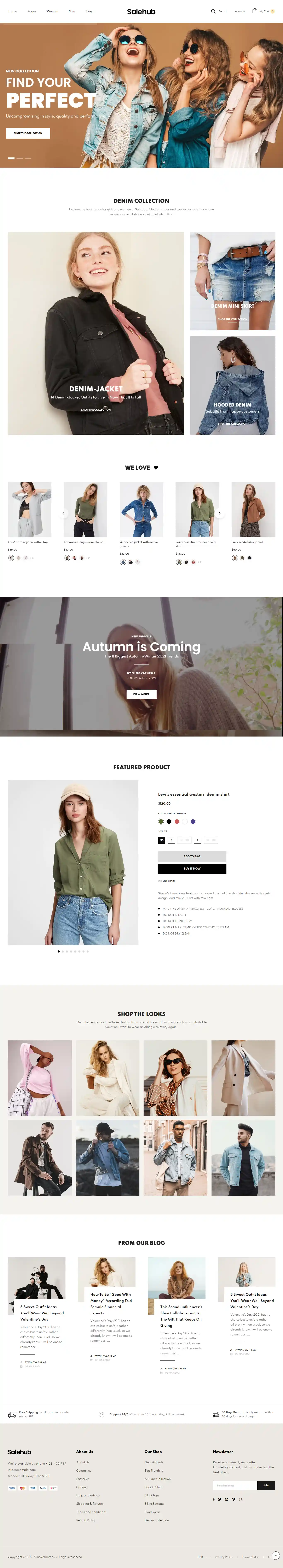 SaleHub: Mẫu Website Thời Trang Cao Cấp & Chuẩn SEO