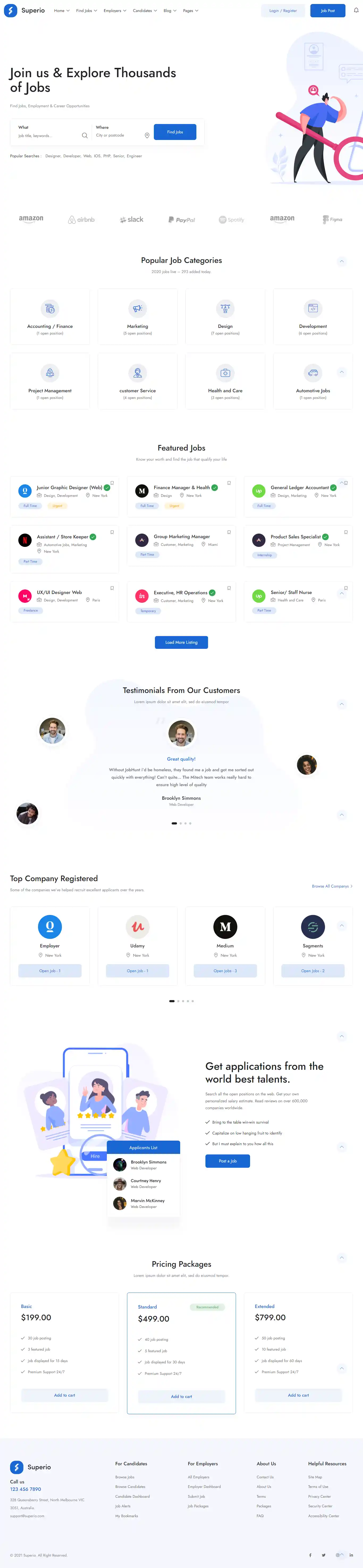 Superio: Mẫu Website Xuất Khẩu Lao Động Đẹp Chuẩn SEO