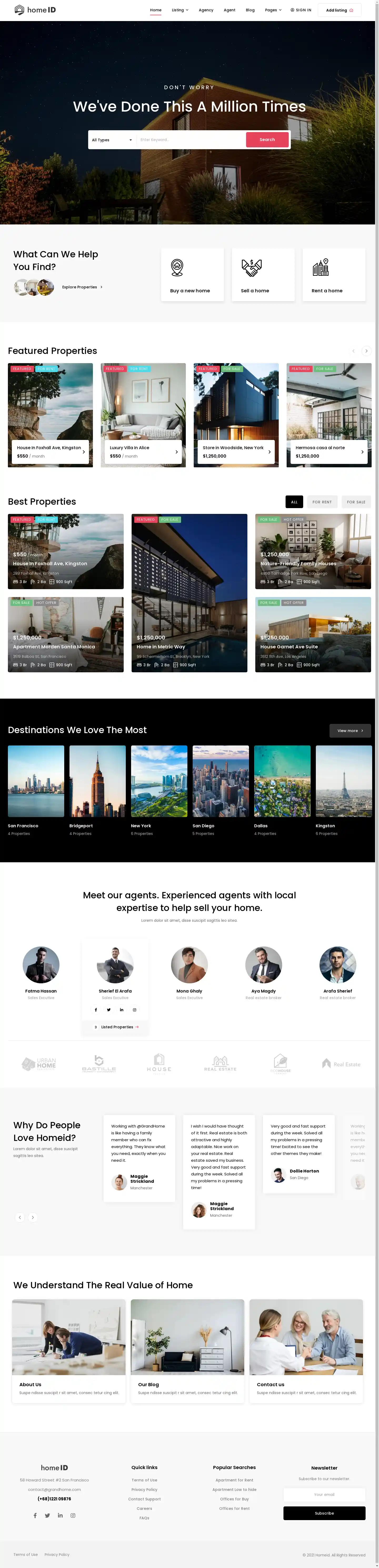 Thiết kế website bất động sản HomeID chuẩn SEO