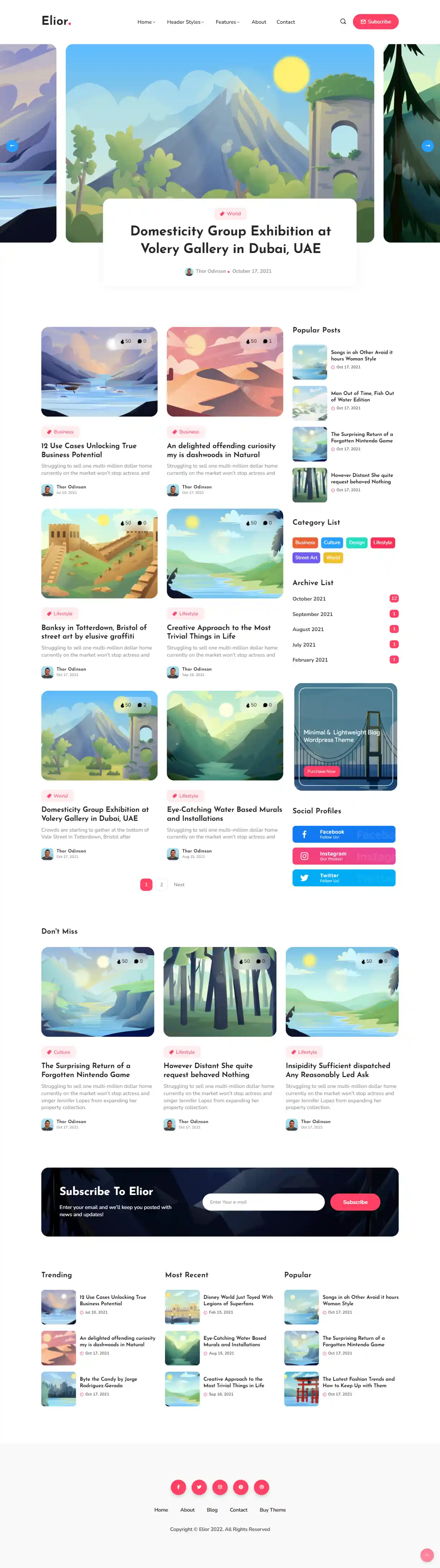 Thiết kế website blog Elior chuẩn SEO Google