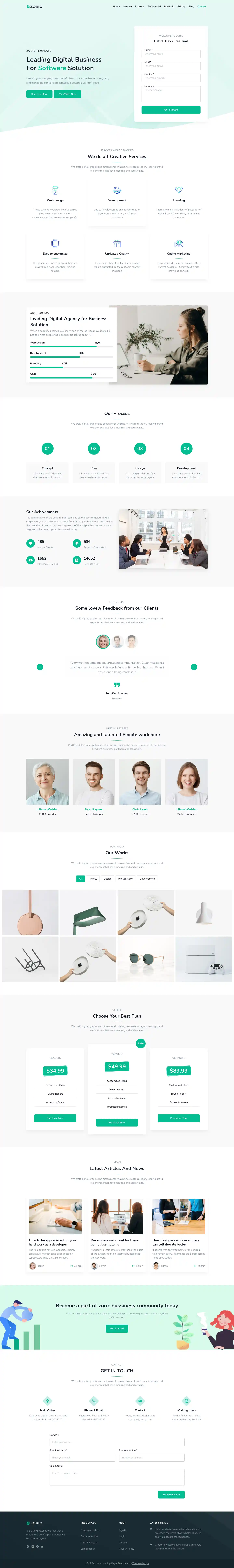 Thiết kế website dịch vụ Zoric chuẩn SEO Google