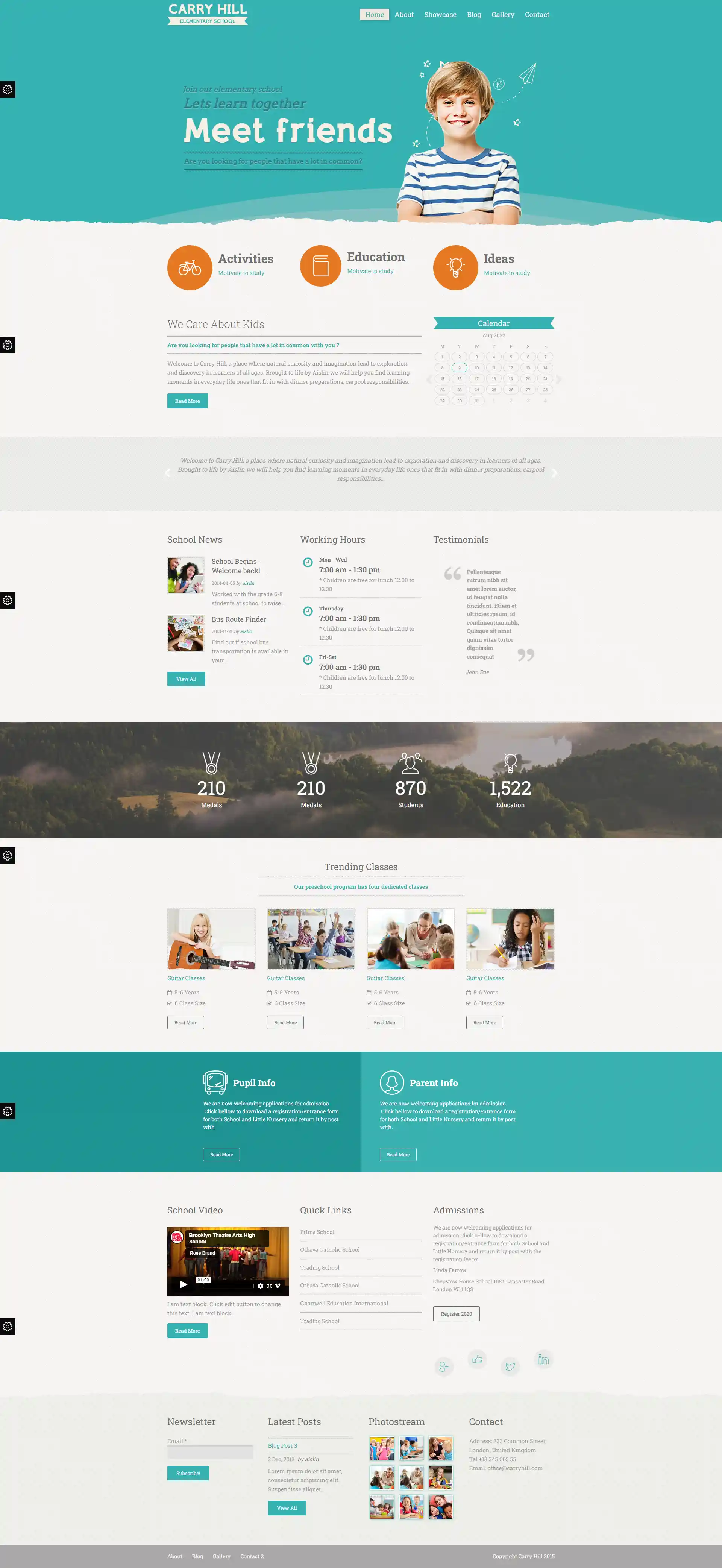 Thiết kế website giáo dục Carry Hill chuẩn SEO