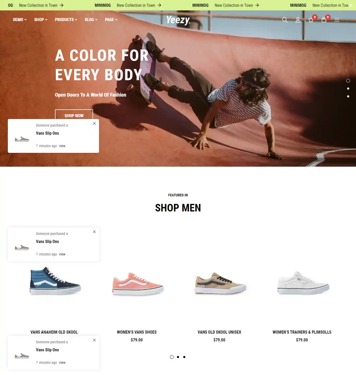 Thiết kế website giày dép Yeezy chuẩn SEO hình đại diện