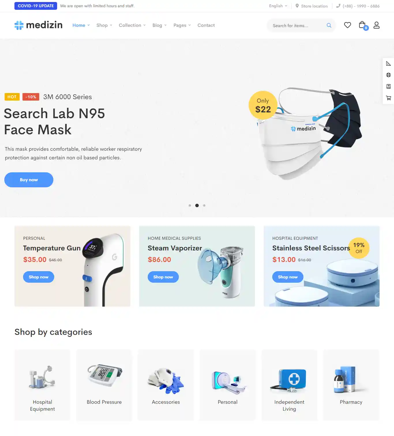 Thiết kế website thiết bị y tế Medizin chuẩn SEO hình đại diện