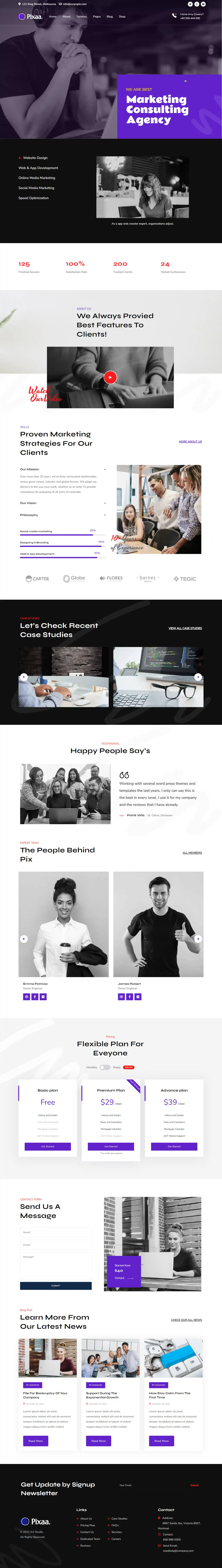 Thiết kế website tiếp thị Pixaa chuẩn SEO